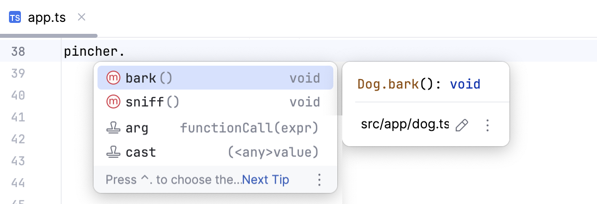 Basic completion: documentation look-up Basic completion: documentation look-up