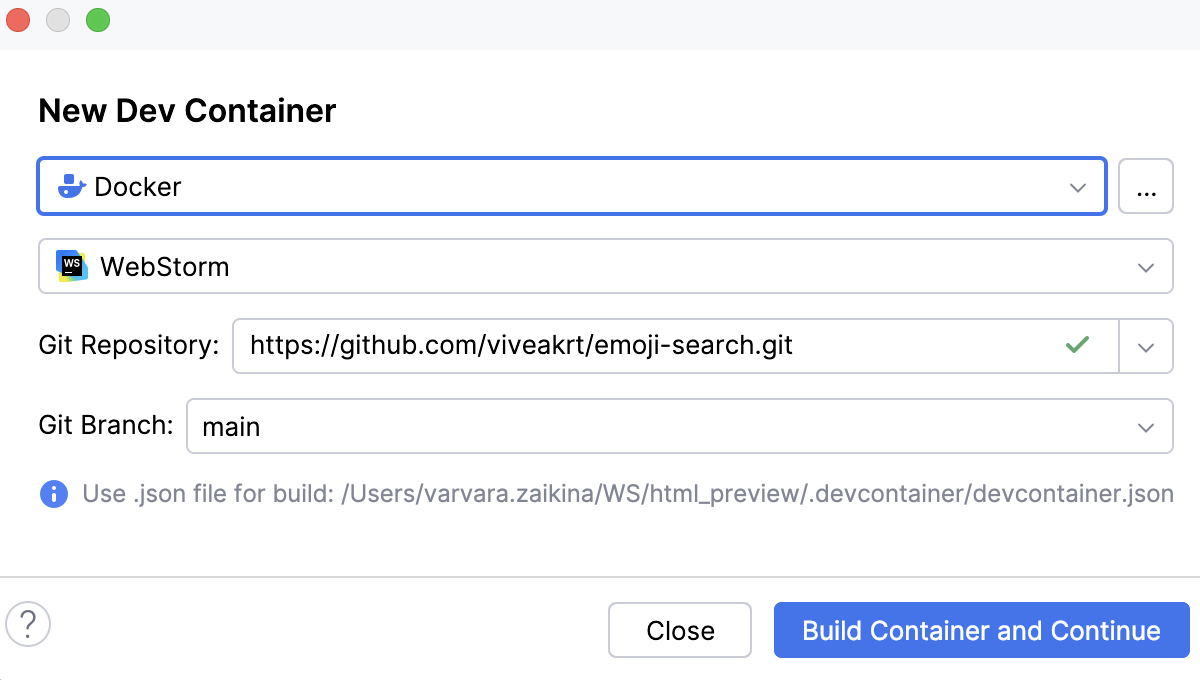 New Dev Container New Dev Container