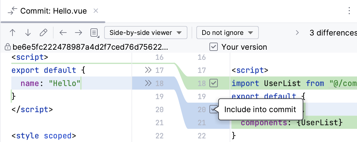 WebStorm: Partial commit dialog WebStorm: Partial commit dialog