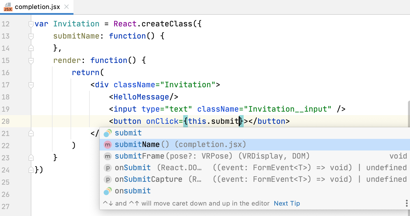 Completing JavaScript expressions inside curly braces Completing JavaScript expressions inside curly braces