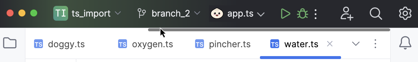 Scroll tabs Scroll tabs