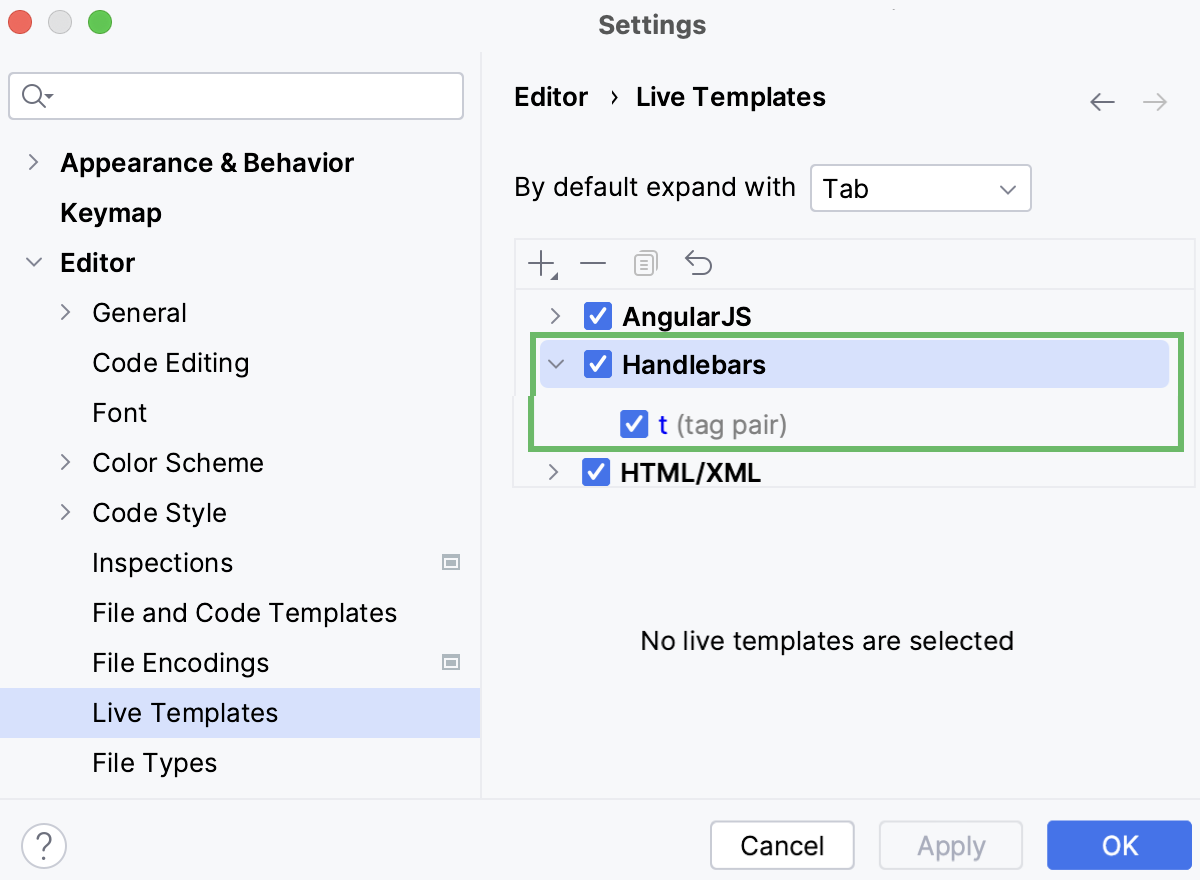 Live templates in PhpStorm IDE Live templates in PhpStorm IDE