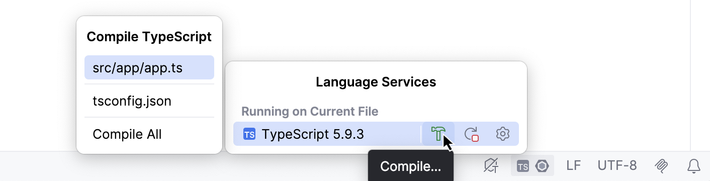 Compile TypeScript code