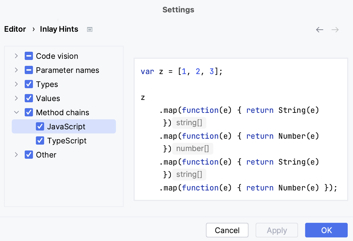 Return types for chained methods Return types for chained methods