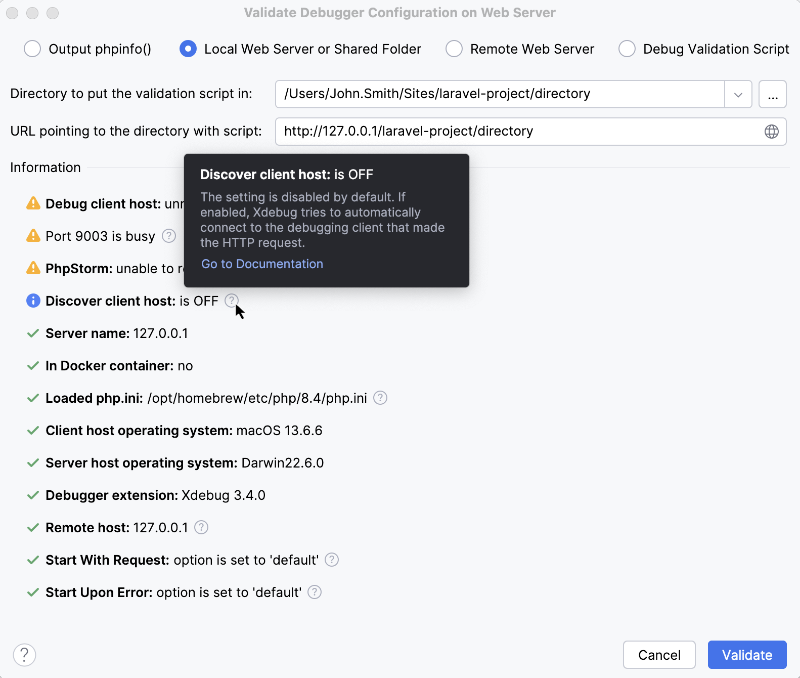 Xdebug config check Xdebug config check