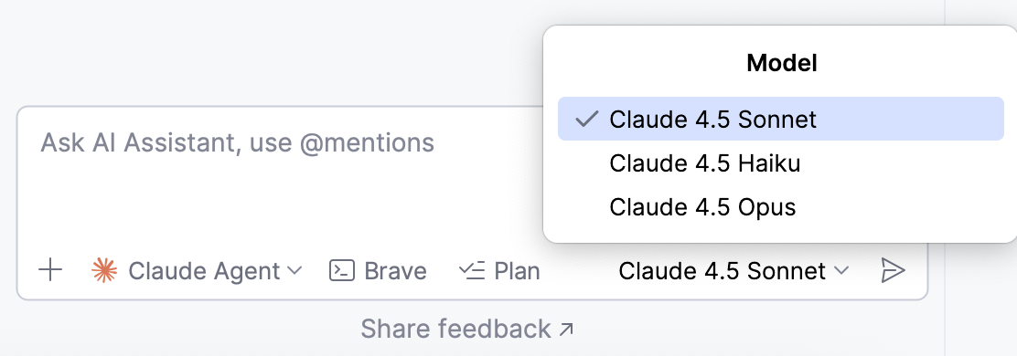 Select the model Select the model
