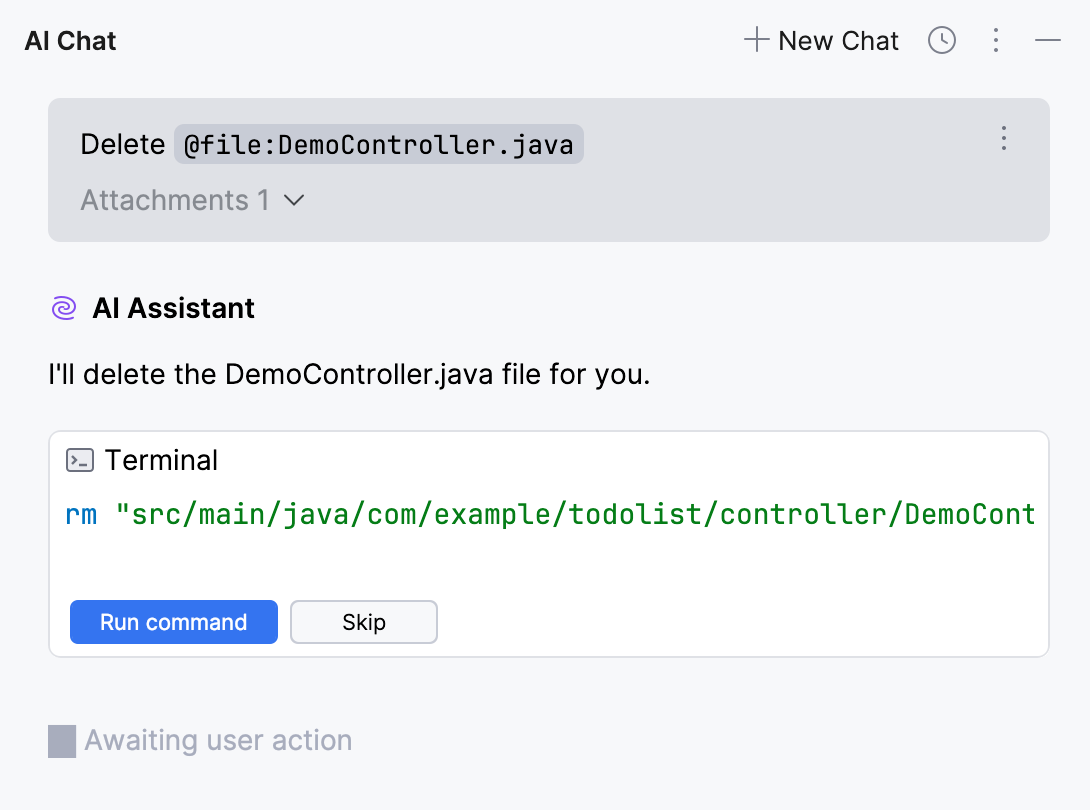 Claude Agent requests an approve