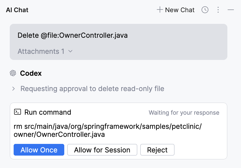 Codex requests an approve Codex requests an approve