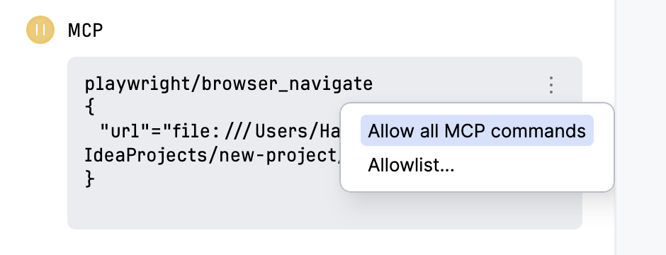 Add MCP tools to Action Allowlist