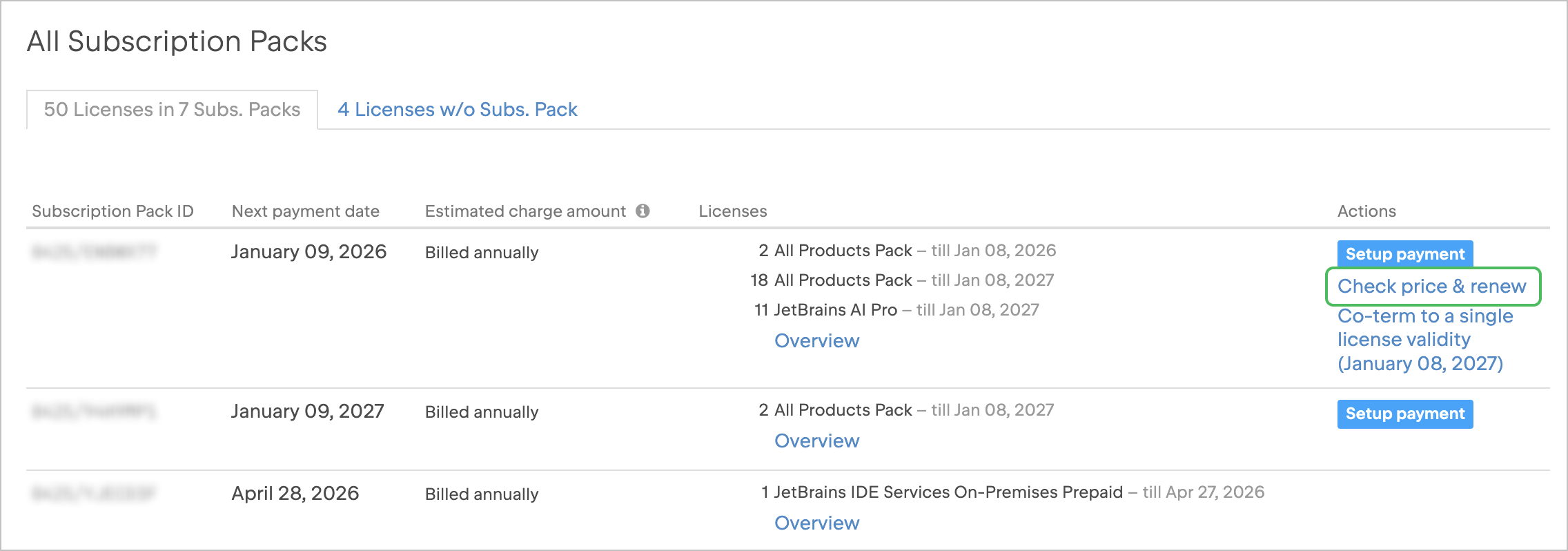 Check Price And Renew Button Highlighted Check Price And Renew Button Highlighted