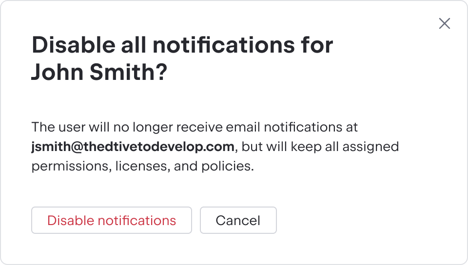 Disable Contact Confirm Disable Contact Confirm