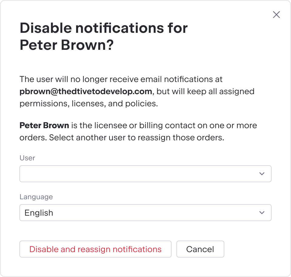 Disable Reassign Contact Dialog Disable Reassign Contact Dialog