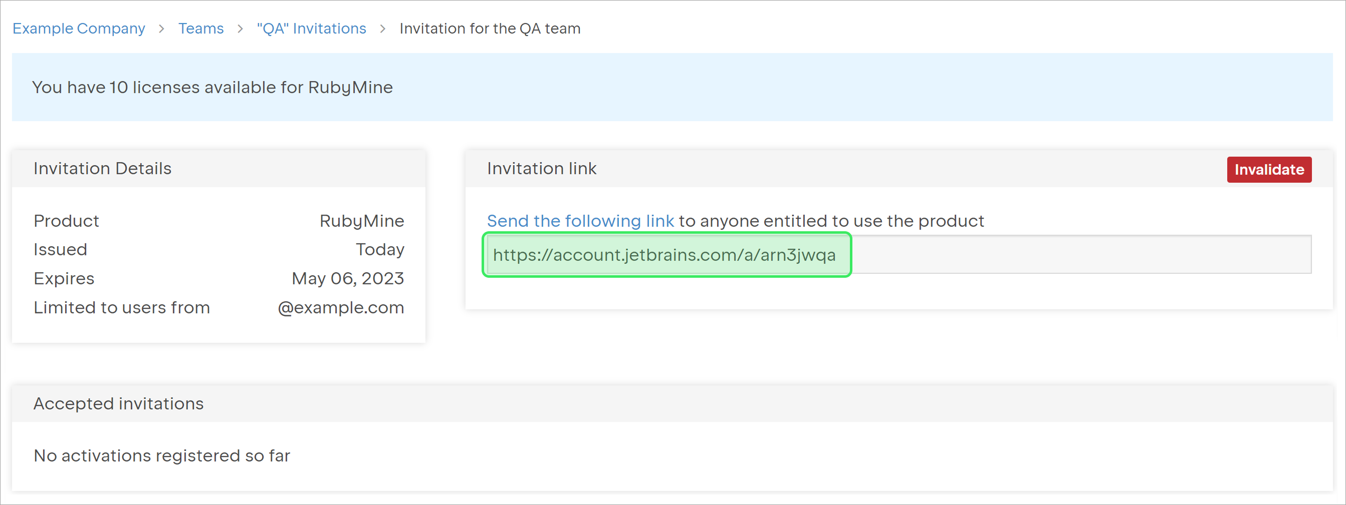 Invitation Link Url Highlighted Invitation Link Url Highlighted