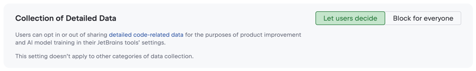 Detailed data collection