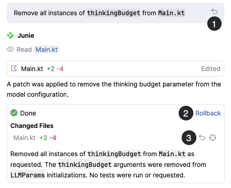 Junie-generated code through AI Assistant Junie-generated code through AI Assistant