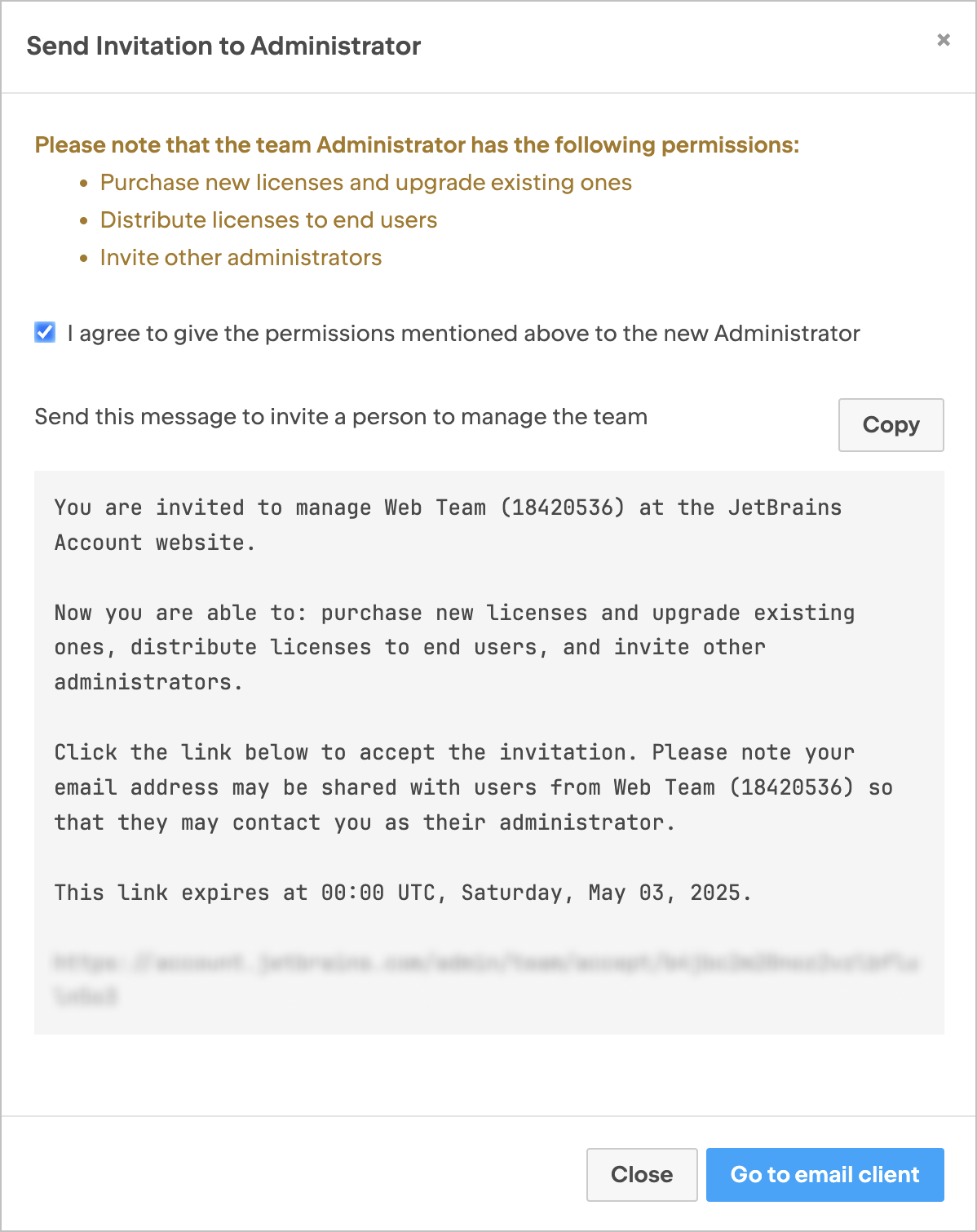 Send Invitation To Team Admin Send Invitation To Team Admin