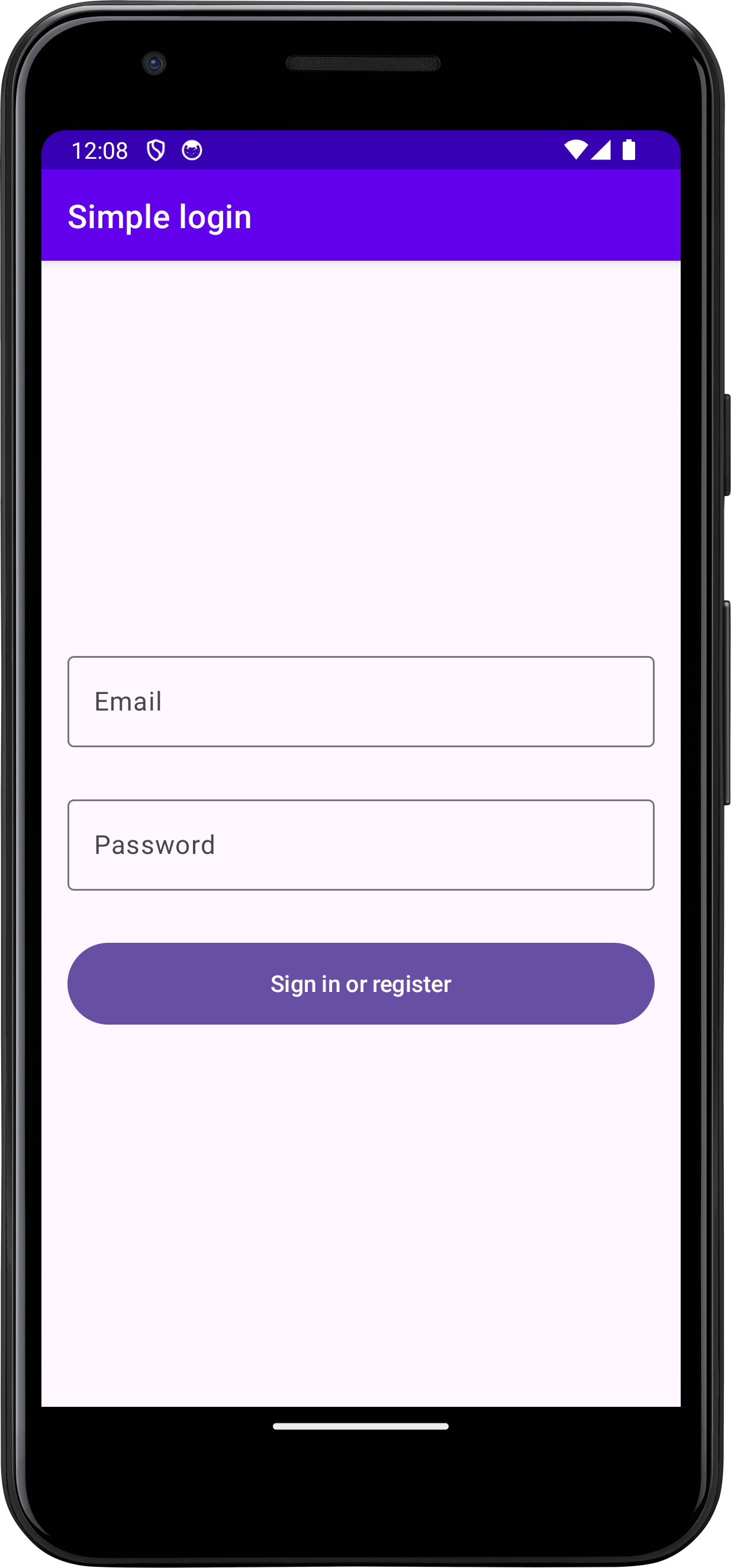 Android login application