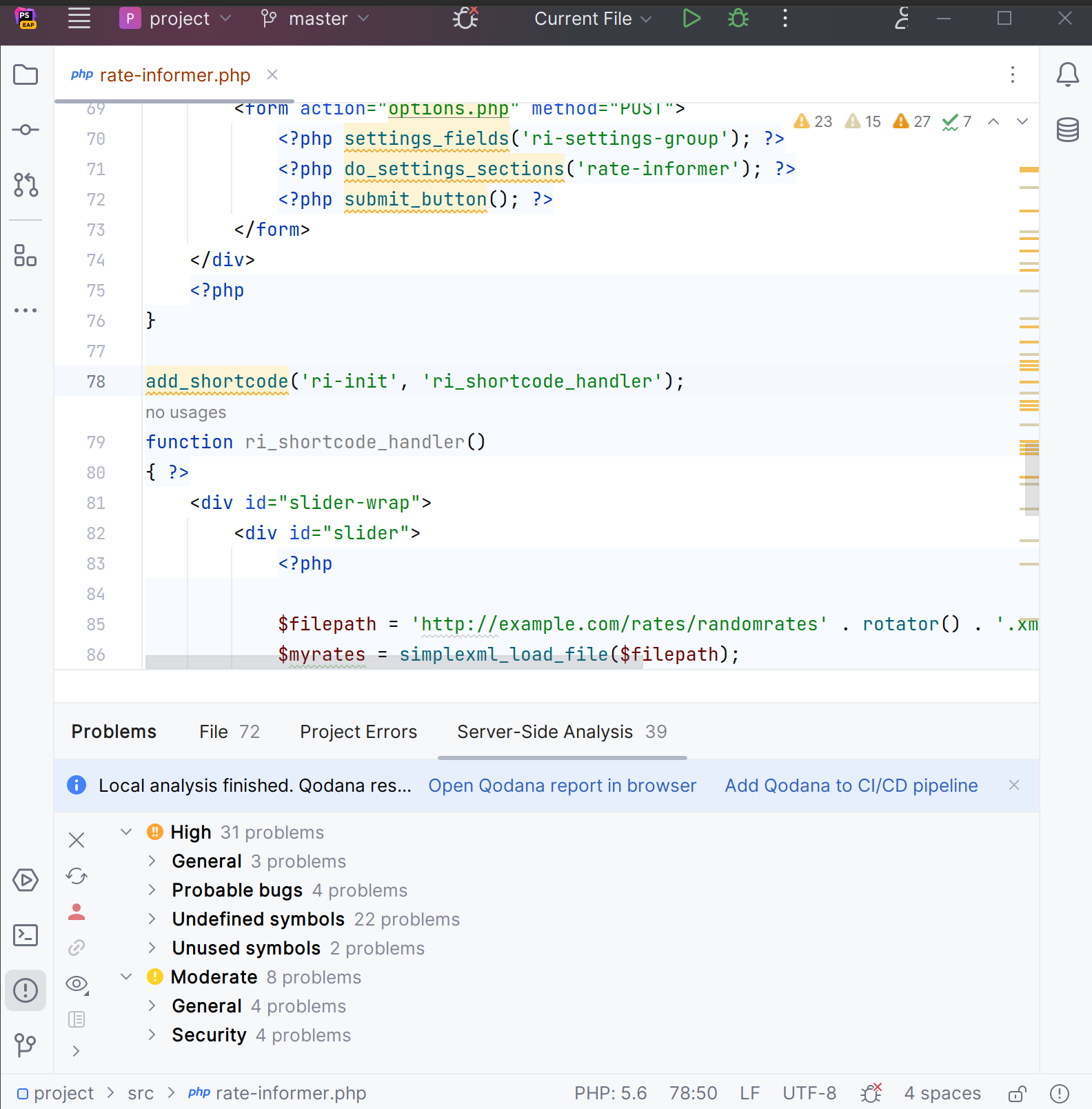 Running Qodana in an IDE