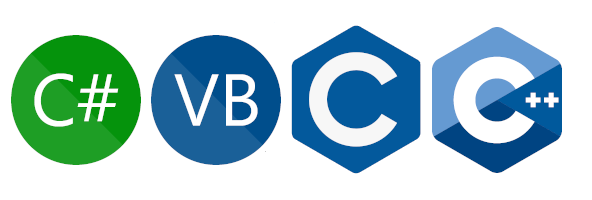 C, C++, C#, VB.NET C, C++, C#, VB.NET