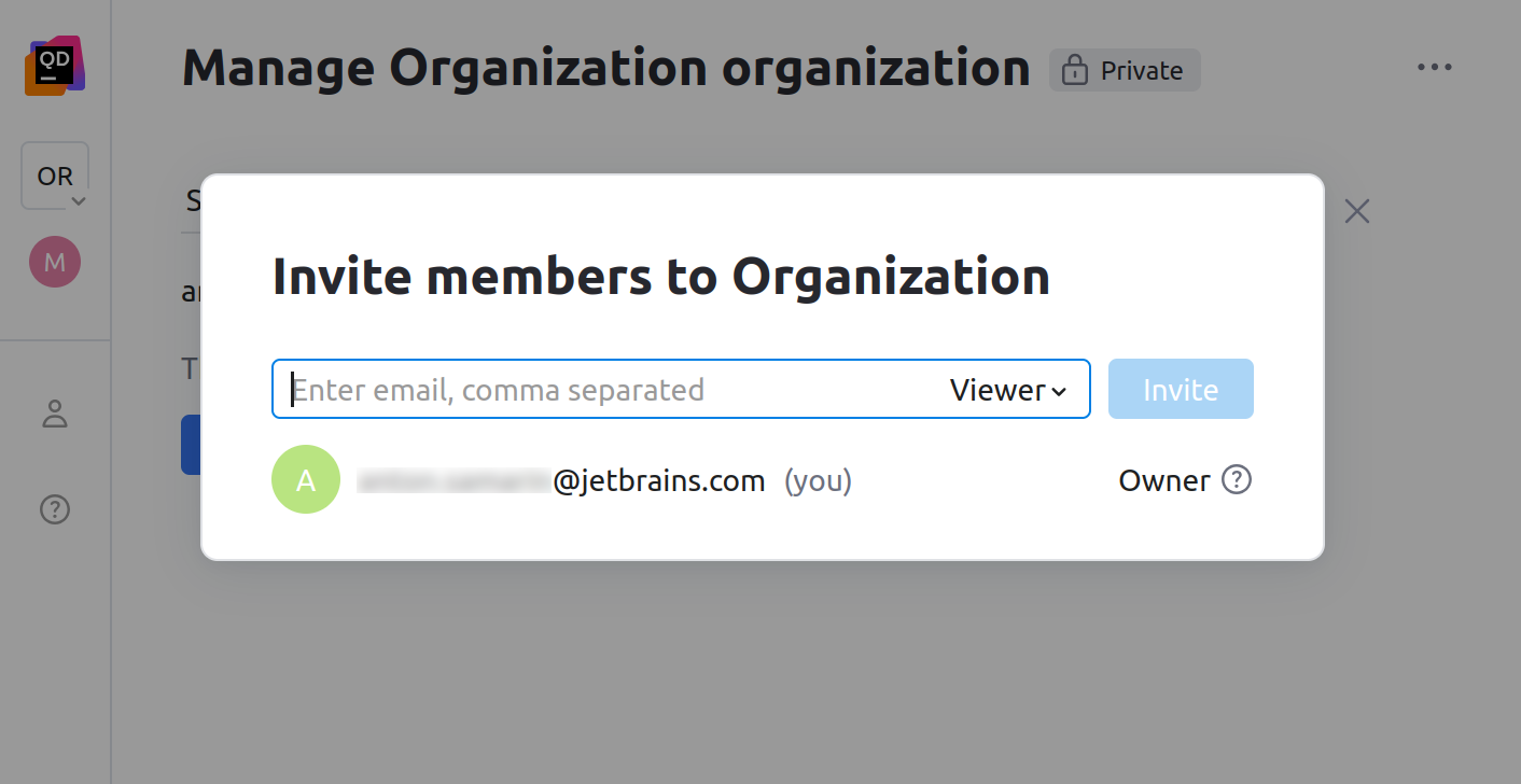 Managing organization membership Managing organization membership