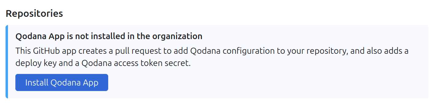Authorize Qodana GitHub App