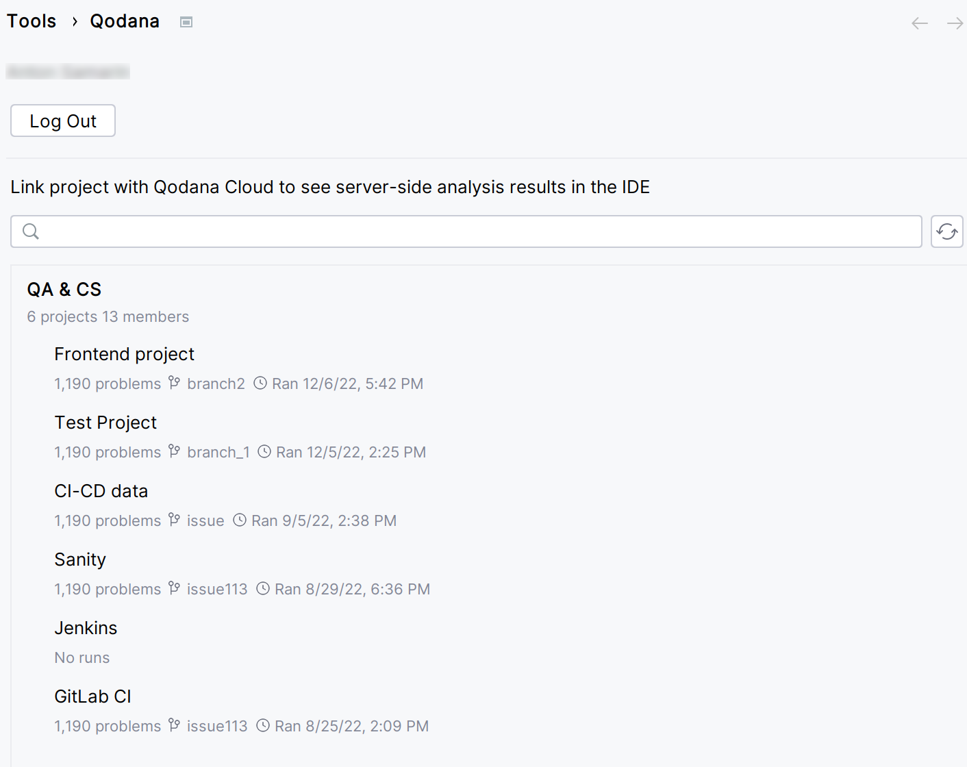 Linking the project to Qodana Cloud Linking the project to Qodana Cloud