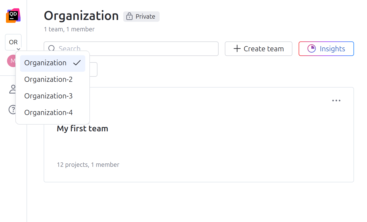 Creating an organization Creating an organization