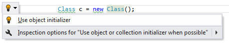 JetBrains Rider: Converting assignment statements to object initializers JetBrains Rider: Converting assignment statements to object initializers
