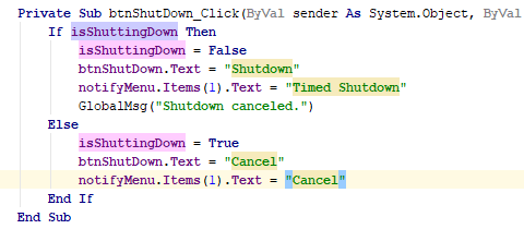 JetBrains&nbsp;Rider: Highlight Usages in VB.NET