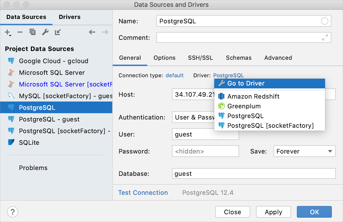 Add a user driver to an existing connection Add a user driver to an existing connection