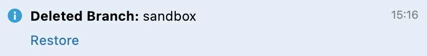 deleted branch notification deleted branch notification