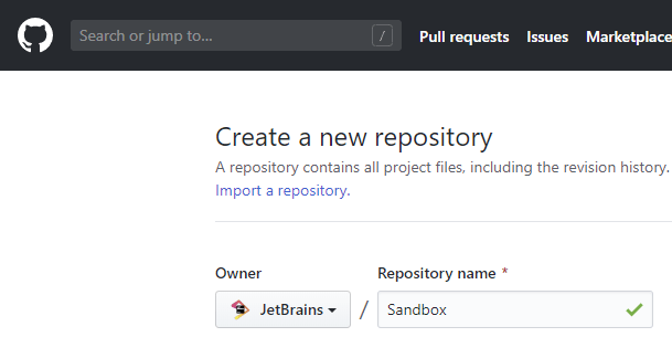 Creating a new repository on GitHub Creating a new repository on GitHub