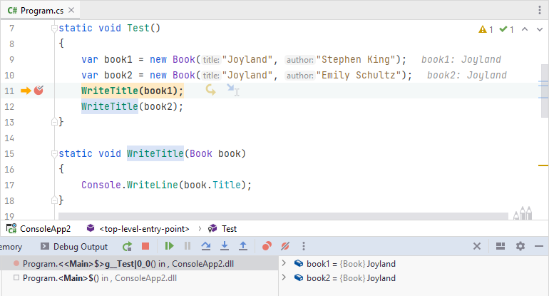 JetBrains Rider debugger: Tracking objects (Make Object ID) JetBrains Rider debugger: Tracking objects (Make Object ID)
