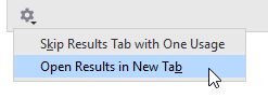 JetBrains Rider: Open results in new tab JetBrains Rider: Open results in new tab