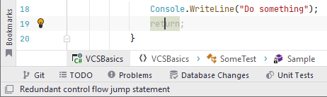 JetBrains Rider: Problem description in status bar JetBrains Rider: Problem description in status bar