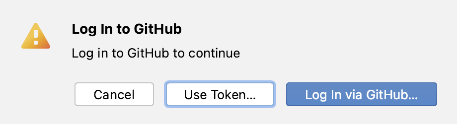 Expired token warning Expired token warning