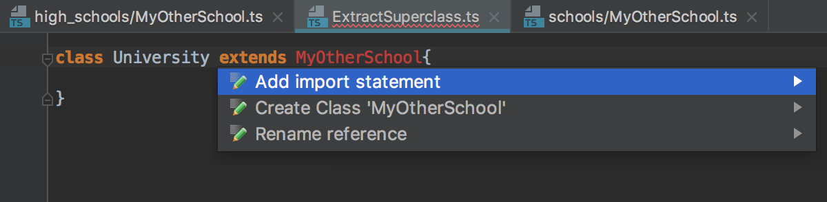 Auto import with quick-fix: no choices Auto import with quick-fix: no choices