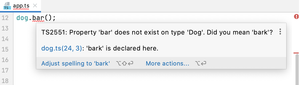 View description of an error in the editor View description of an error in the editor