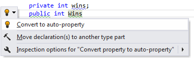 JetBrains Rider: Converting to auto-property JetBrains Rider: Converting to auto-property