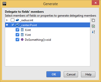 Generating delegating members with JetBrains Rider Generating delegating members with JetBrains Rider