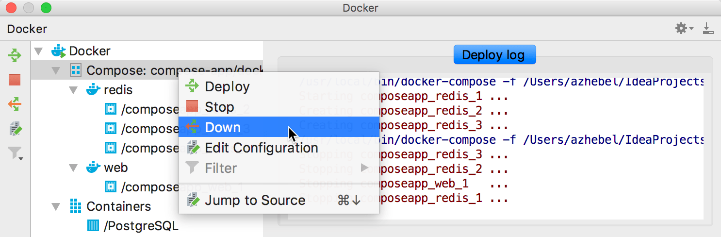 Docker Compose remove application Docker Compose remove application