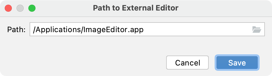 Specifying the path to an external editor Specifying the path to an external editor