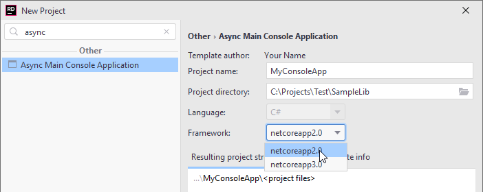 JetBrains Rider: Creating new project using custom project template JetBrains Rider: Creating new project using custom project template