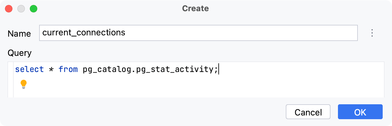 Create a virtual view Create a virtual view