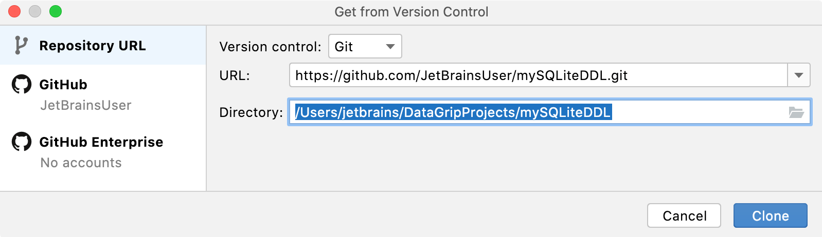Clone repositories Clone repositories