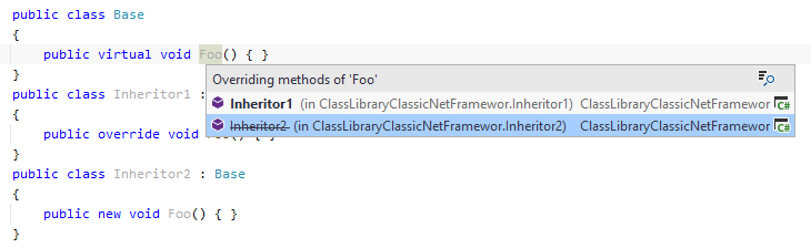 JetBrains Rider: Hidden inheritor JetBrains Rider: Hidden inheritor