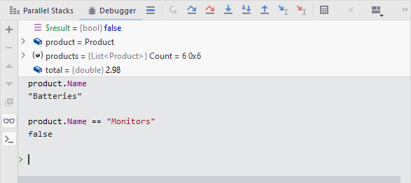 JetBrains Rider: Evaluating expressions in the Immediate Window JetBrains Rider: Evaluating expressions in the Immediate Window