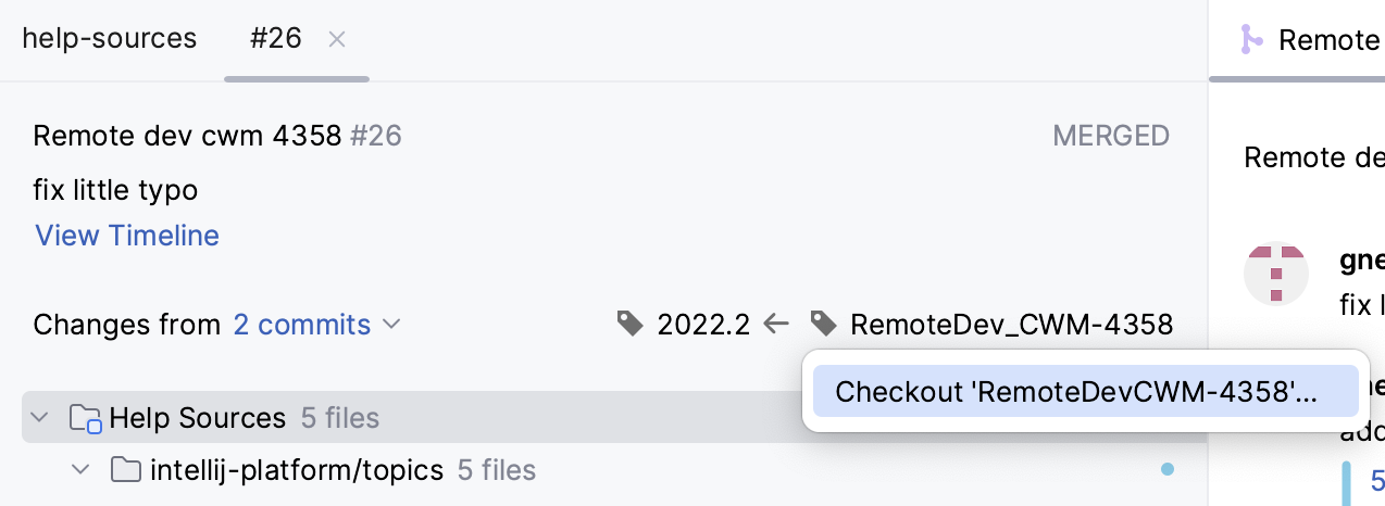 Checkout branch with incoming changes Checkout branch with incoming changes