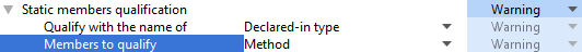 Preferences for member qualifiers Preferences for member qualifiers
