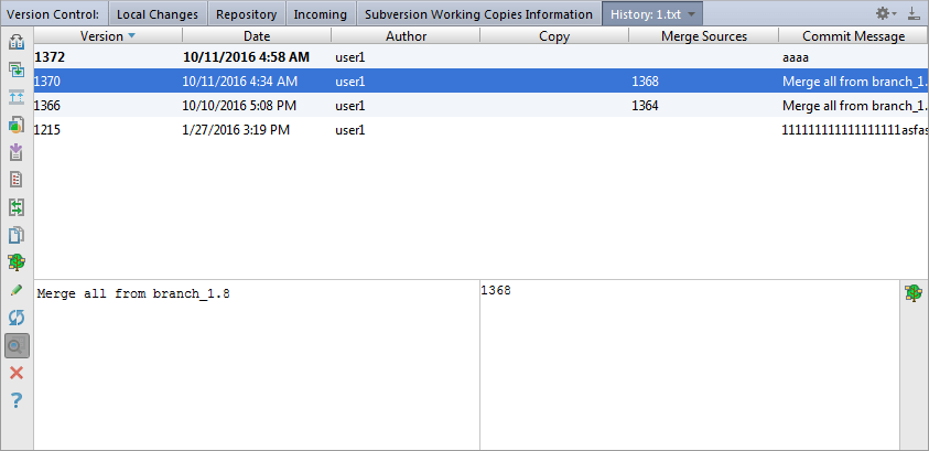 Merge sources history Merge sources history